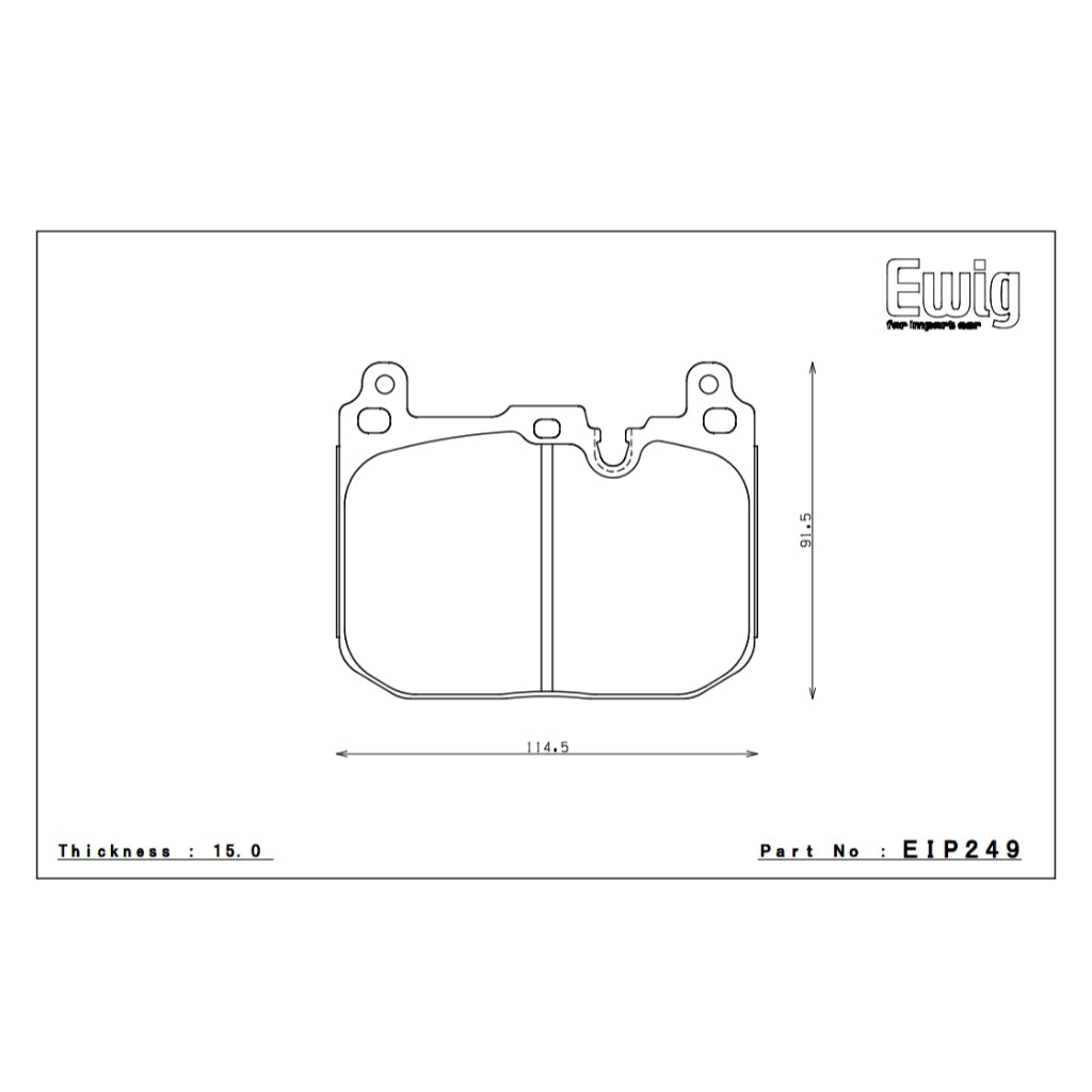 ENDLESS MX72 EIP249 BRAKE PADS FOR F56 JCW