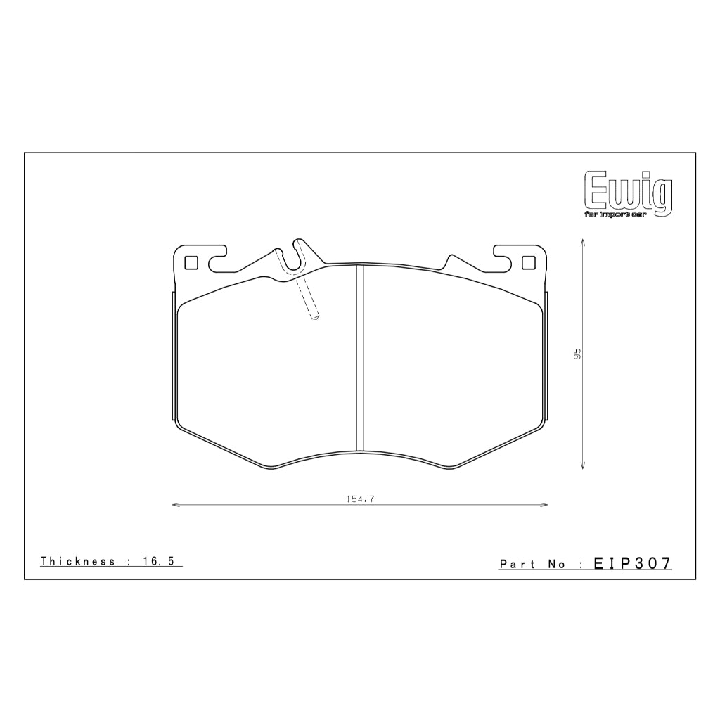 ENDLESS MX72 EIP307 BRAKE PADS FOR A35 4POT