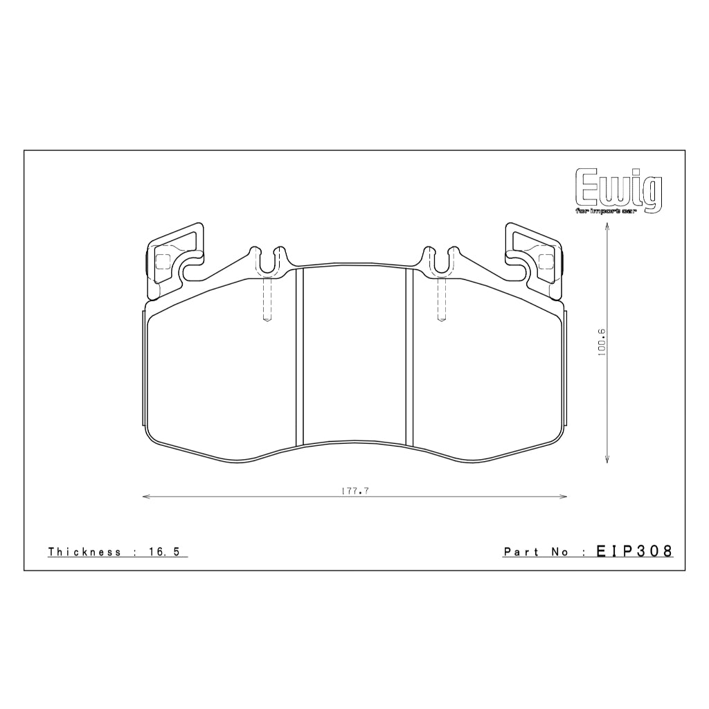 ENDLESS MX72 EIP308 BRAKE PADS FOR W177 A45S