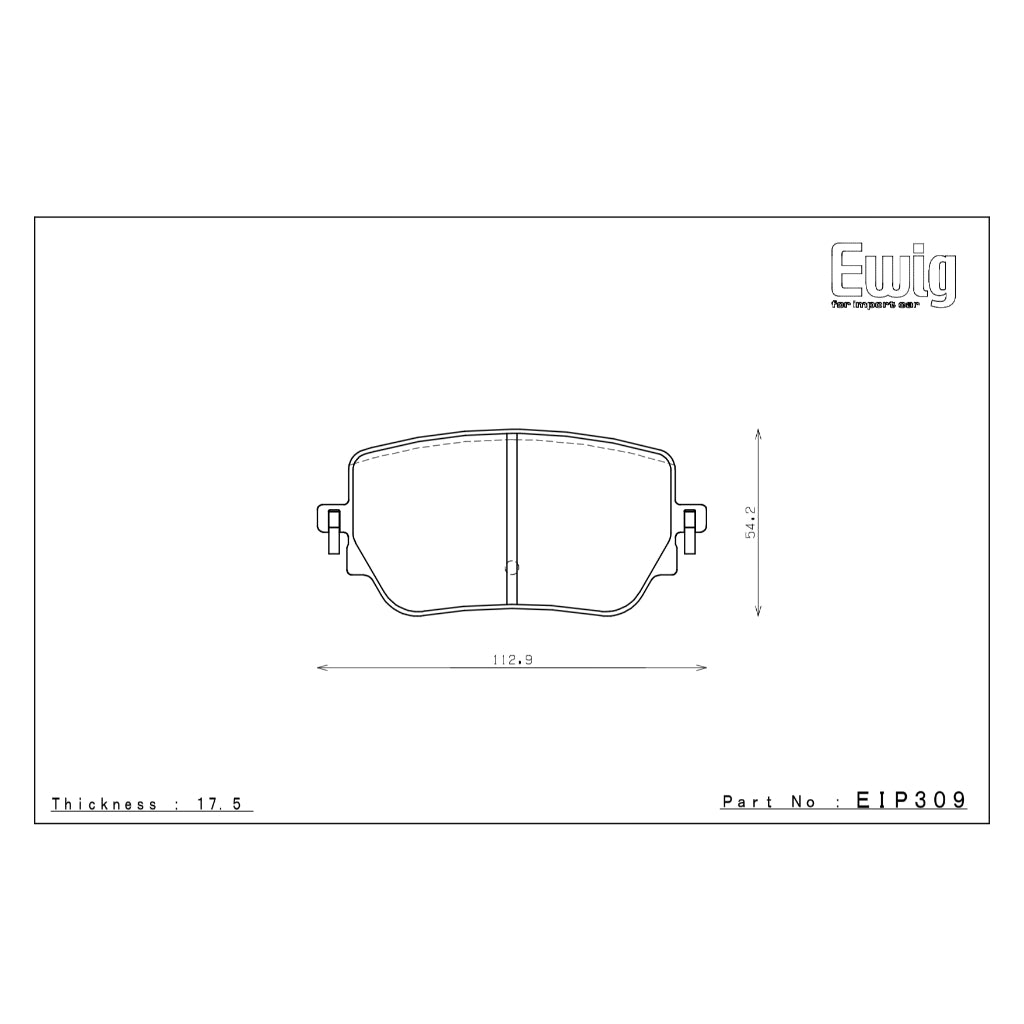 ENDLESS MX72 EIP309 BRAKE PADS FOR W177 (REAR)