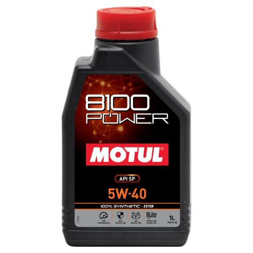 MOTUL 8100 POWER ENGINE OIL 5W-40 (1L/BTL)