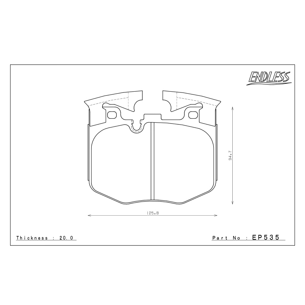ENDLESS MX72 EP535 适用于SUPRA 90/G20 4活塞刹车片