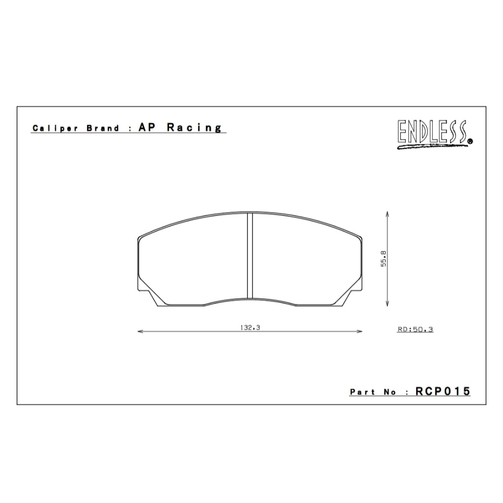 ENDLESS MX72 RCP015 BRAKE PADS FOR CP9440 / CP9200 / CP5200