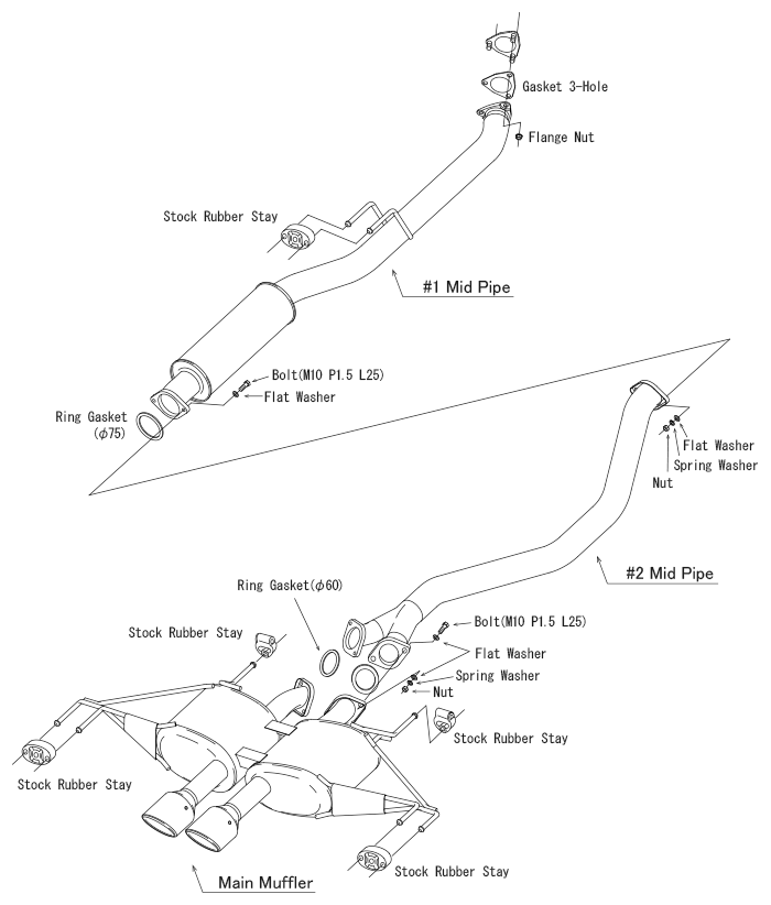 HKS LEGAMAX SPORTS EXHAUST FOR CIVIC FL5 ( 31012-AH005 )