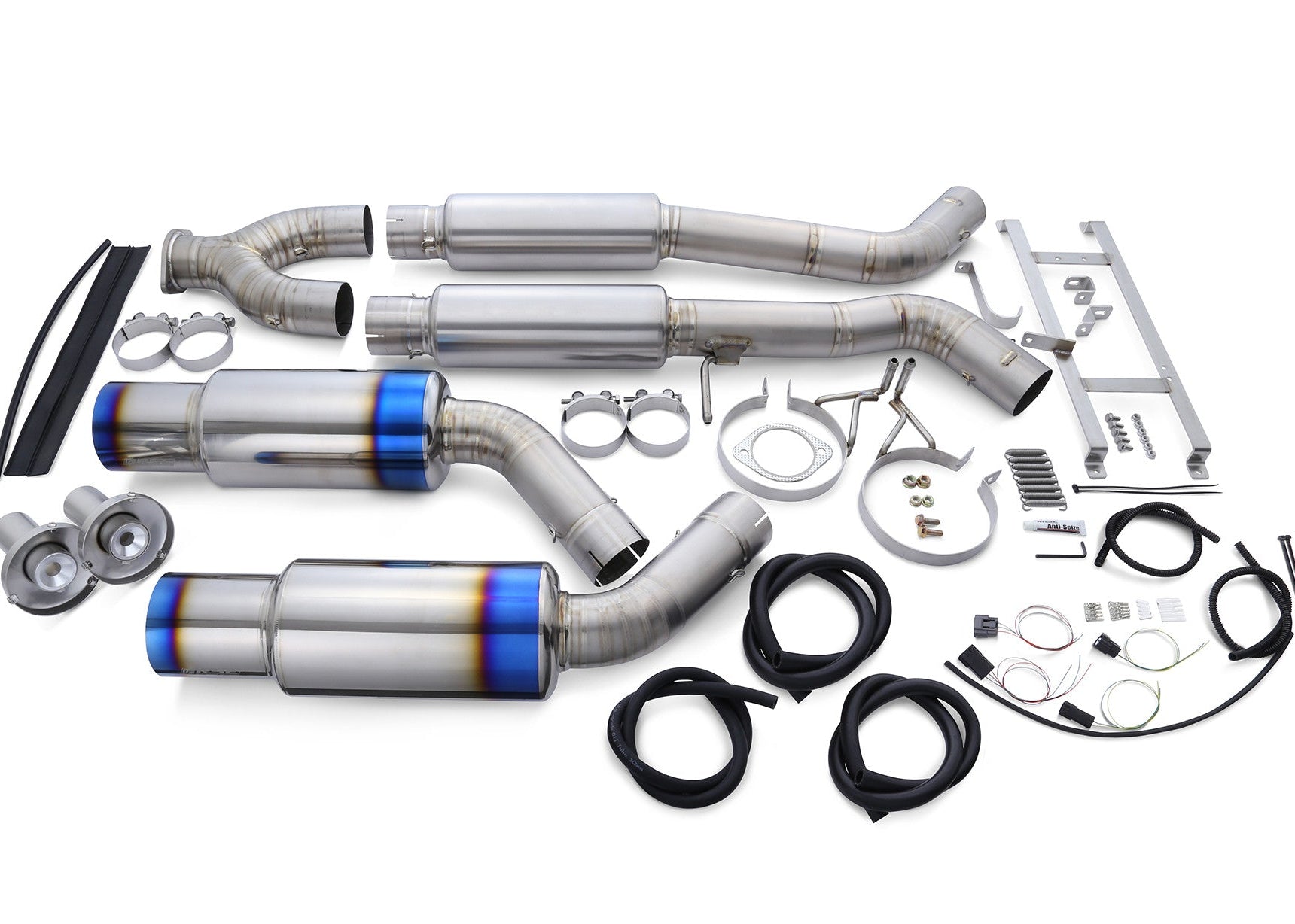 FULL TITANIUM MUFFLER FAIRLADY Z Z34 TYPE-D (DUAL) ( RB6090-NS02B )
