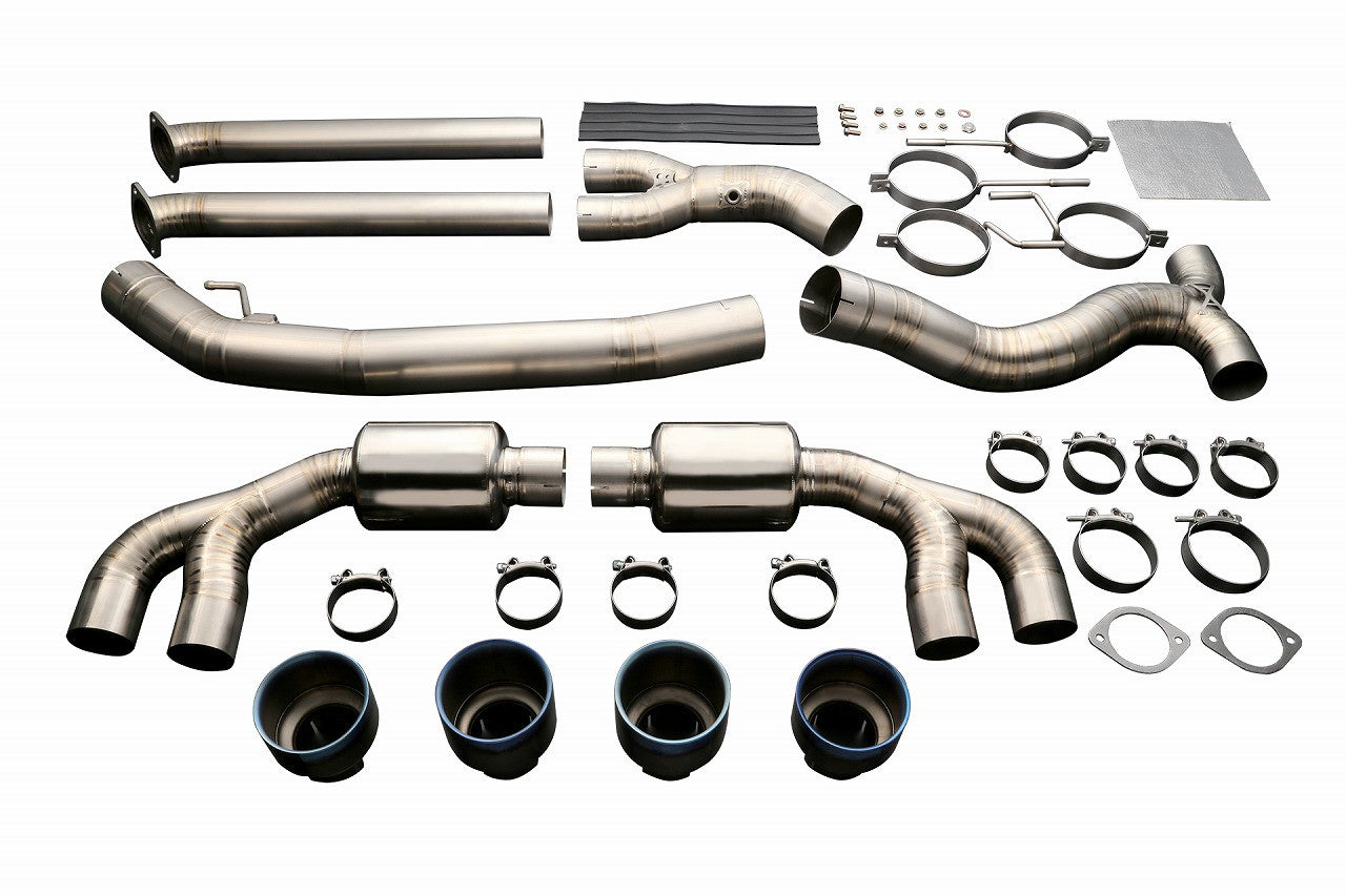 FULL TITANIUM MUFFLER GT-R R35 (QUAD) ( RB6070-NS01A )