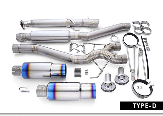 FULL TITANIUM MUFFLER CIVIC TYPE-R FL5 TYPE-D (DUAL) ( RB6090-HN06E )