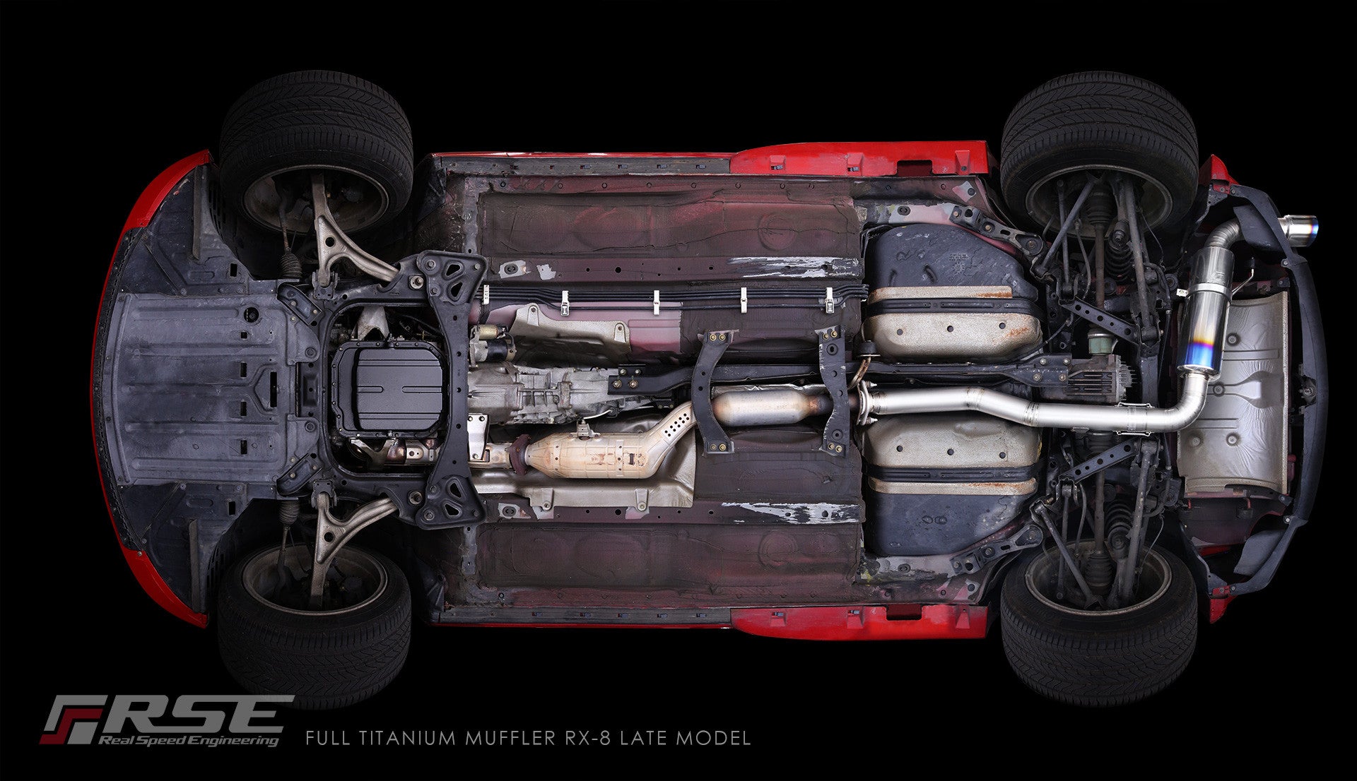 FULL TITANIUM MUFFLER RX-8 EARLY MODEL ( RB6090-MZ07A )