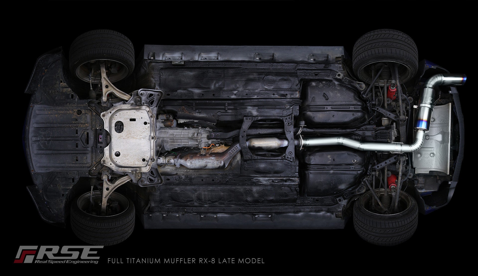 FULL TITANIUM MUFFLER RX-8 LATE MODEL ( RB6090-MZ07B )