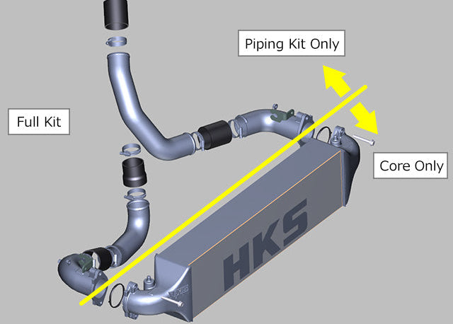 HKS R-TYPE INTERCOOLER WITH PIPING KIT FOR CIVIC FL5 ( 13001-AH007 )